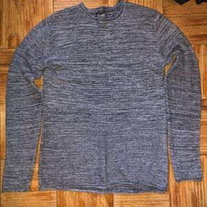 Gray knit sweater